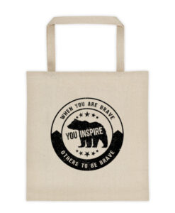 Brave and inspire Tote bag
