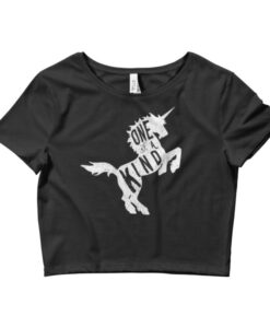 One of Kind Unicorn - Women’s Crop Tee