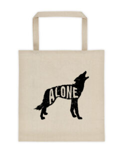 "Alone" Wolf - Tote bag